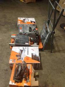 Lot of Assorted Ridgid Tile Saws Customer Returns See Pictures