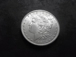 1884 O Morgan Silver Dollar