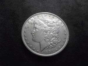 1891 Morgan Silver Dollar
