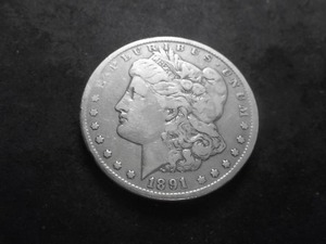 1891 CC  Morgan Silver Dollar