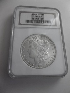 1885 O Morgan Silver Dollar