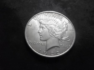 1922  Silver Peace Dollar