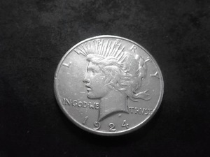 1924 S Peace Silver Dollar