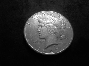 1927 Peace Silver Dollar