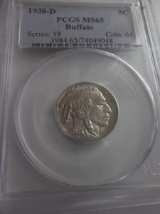 1938 D Buffalo Nickel