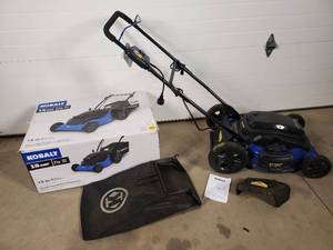 lot 29 image: Kobalt 21 inch Electric Lawn Mower