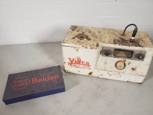 lot 48 image: Vintage Vixen Spark Plug Cleaner  Tester, Metal Organizer