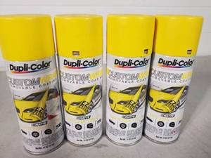 lot 54 image: 4 New Dupli-Color Plasti-Dip Custom Wrap Removable Coating