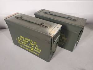 lot 87 image: Pair of 30 Cal. US Military Ammo Cans