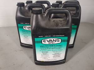 lot 102 image: 5 Gallons of Evans Waterless Engine Coolant $250 retail