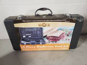 lot 111 image: New 18 Piece BBQ Tool Set in Case
