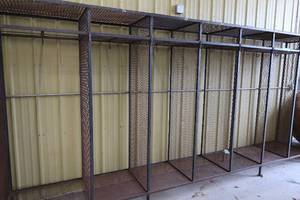 lot 15 image: OPEN METAL LOCKER
