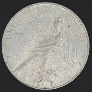 1922 D Peace Silver Dollar - AU