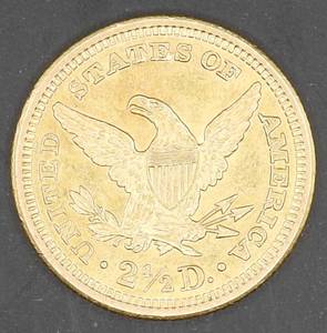 1907 $2.50 Liberty Head Gold Quarter Eagle Coin - Uncirculated