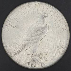 1922 S Peace Silver Dollar - AU