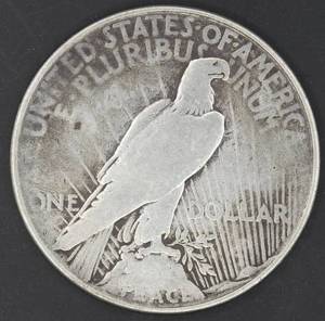 1923 D Peace Silver Dollar - XF
