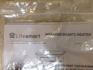 lot 50 image: Lifesmart Infrared Quartz Heater