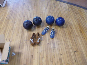 lot 149 image: Bowling Balls and Shoes