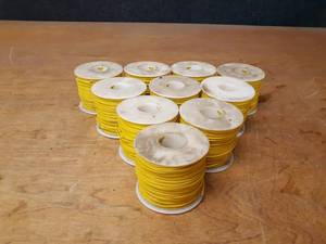 lot 727 image: Lot of (10) 1 LB Spools of 20 Gauge Solid Wire