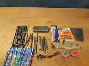 lot 744 image: Lot of Punches, Chisels, Nut Drivers, Tool Holders and More