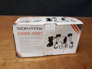 lot 753 image: NEW IN BOX - Kayak, Bicycle, etc. Garage Storage Hoist