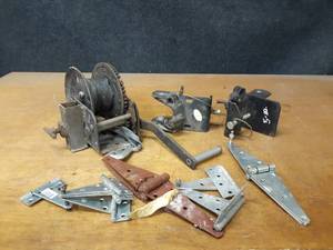 lot 818 image: Winch, Hinges and More - Longest Hinges are 12