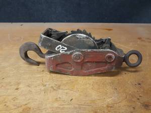 lot 849 image: LUGALL Cast Aluminum Come-a-long - about 16 Overall