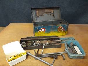 lot 882 image: Lot of Faucet Wrenches, Taps and Dies, Plumbing Supplies and More