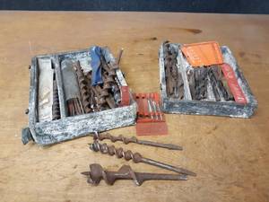 lot 934 image: Large Lot of Spiral and Twist Drill Bits - Up to 1-38 Diameter