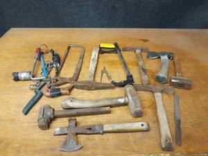 lot 973 image: Lot of Vintage Hammers and More