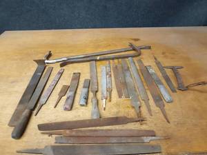 lot 979 image: Lot of Steel Files and Crow Bars