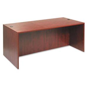 Alera Valencia Series Straight Front Desk Shell, 71 x 35.5 x 29.63, Medium Cherry