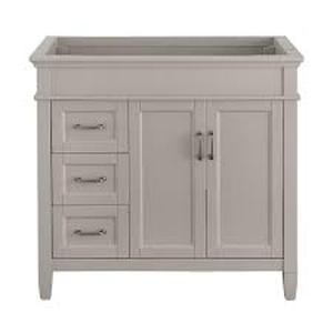 Ashburn 36 in. W x 21.75 in. D Vanity Cabinet in Grey
