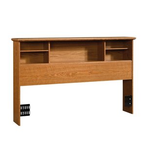 Sauder Orchard Hills Fullqueen Bookcase Headboard, Carolina Oak Finish