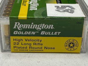 lot 58 image: (100) Rounds Remington 22-Golden Bu...