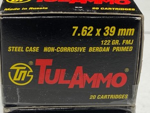 lot 149-D image: (40) Rounds TulAmmo 7.62x39mm 122gr...