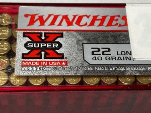 lot 214 image: (100) Rounds Winchester .22LR Small...