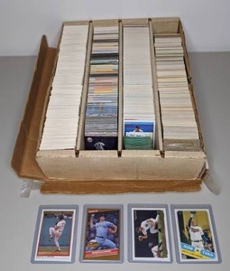 lot 25 image: Large Mixed Lot of Baseball Cards Roger Clemens, Rafael Palmeiro, Denny Martinez, Dennis Martinez, Julio Franco, & More