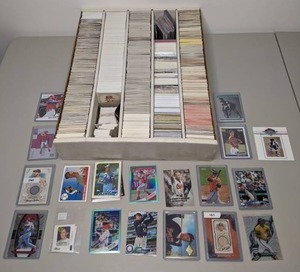 lot 17 image: Large Lot of Baseball Cards Jose Altuve, Bo Jackson, Mookie Betts, Bryce Harper, Verlander, Acuna Jr, & More