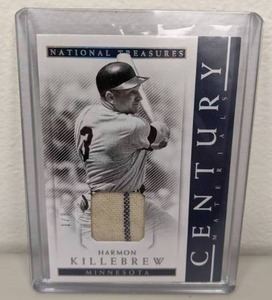 lot 14 image: RARE 2018 Panini National Treasures Century Materials 18 Harmon Killebrew
