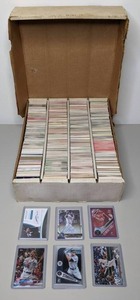 lot 20 image: Large Mixed Lot of Baseball Cards, some with Autographs Juan Soto, Aaron Judge, Mike Trout, Nicky Lopez, Bryce Harper, Nicky Delmonico, & More