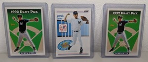 lot 21 image: Lot of (3) Derek Jeter Rookie Cards