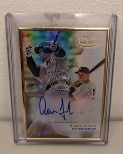 lot 1 image: RARE 2017 Topps Gold Label Baseball Aaron Judge Autographed Rookie Card 