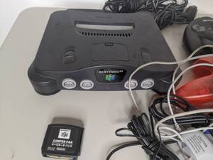 lot 105 image: Nintendo 64 Gaming System & Accessories