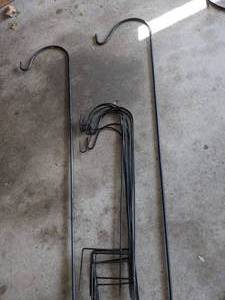 lot 60 image: Lot of Shepherds Hooks for Plants