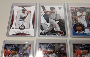 lot 91 image: Fantastic Baseball Cards Rafael Devers, Boston Red Sox Lot 1718