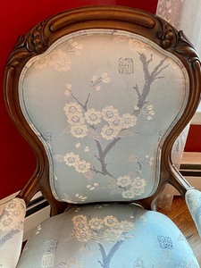 Two Vintage Parlor Armchairs