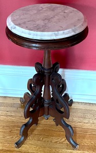 Antique Petite Marble Top Table