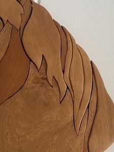 Wooden Horse Figurine Wall Hanging