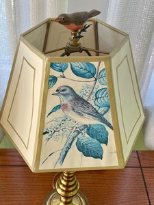 Pair of Decorative Bird Motif Table Lamps